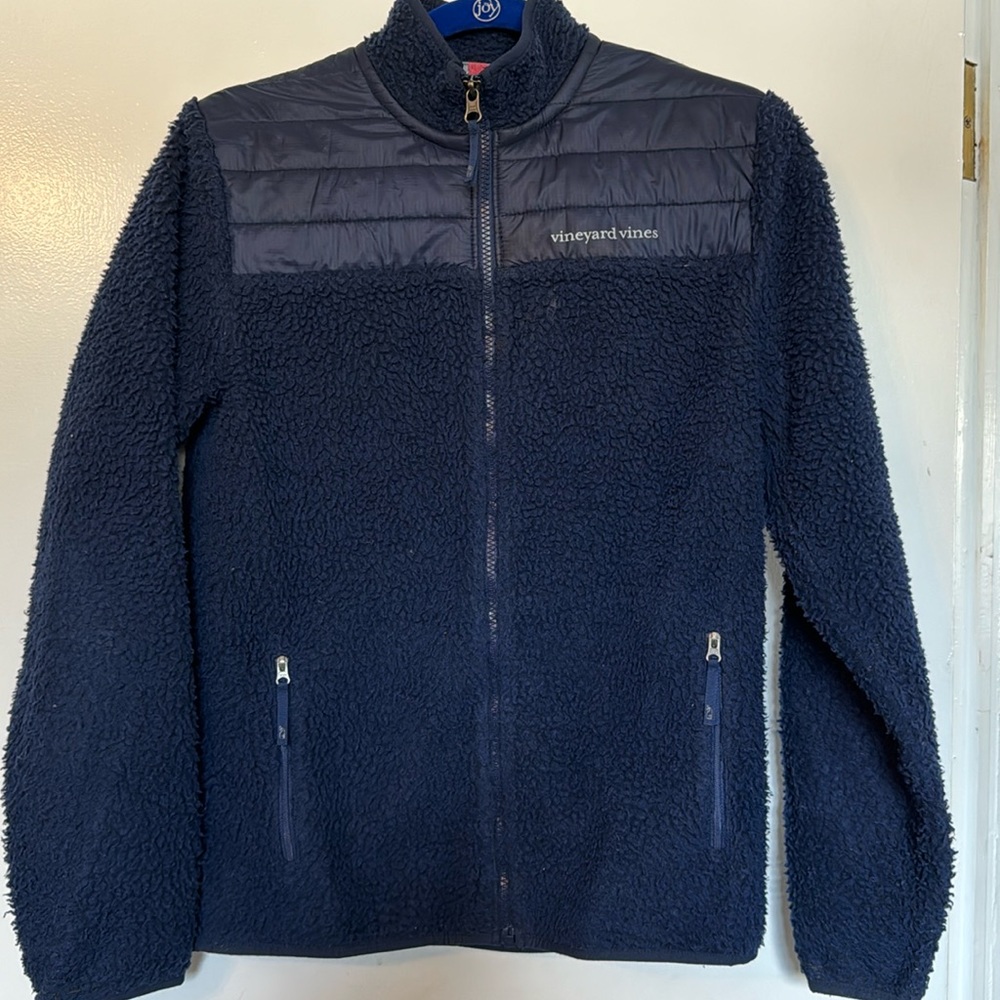 Vineyard vines fleece zip up boys XL